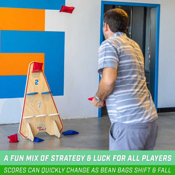 Gosports Top Shelf Toss Vertical Cornhole Game Bean Bag Toss With A